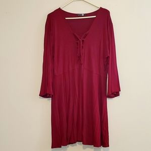Boohoo Red Dress Size 20